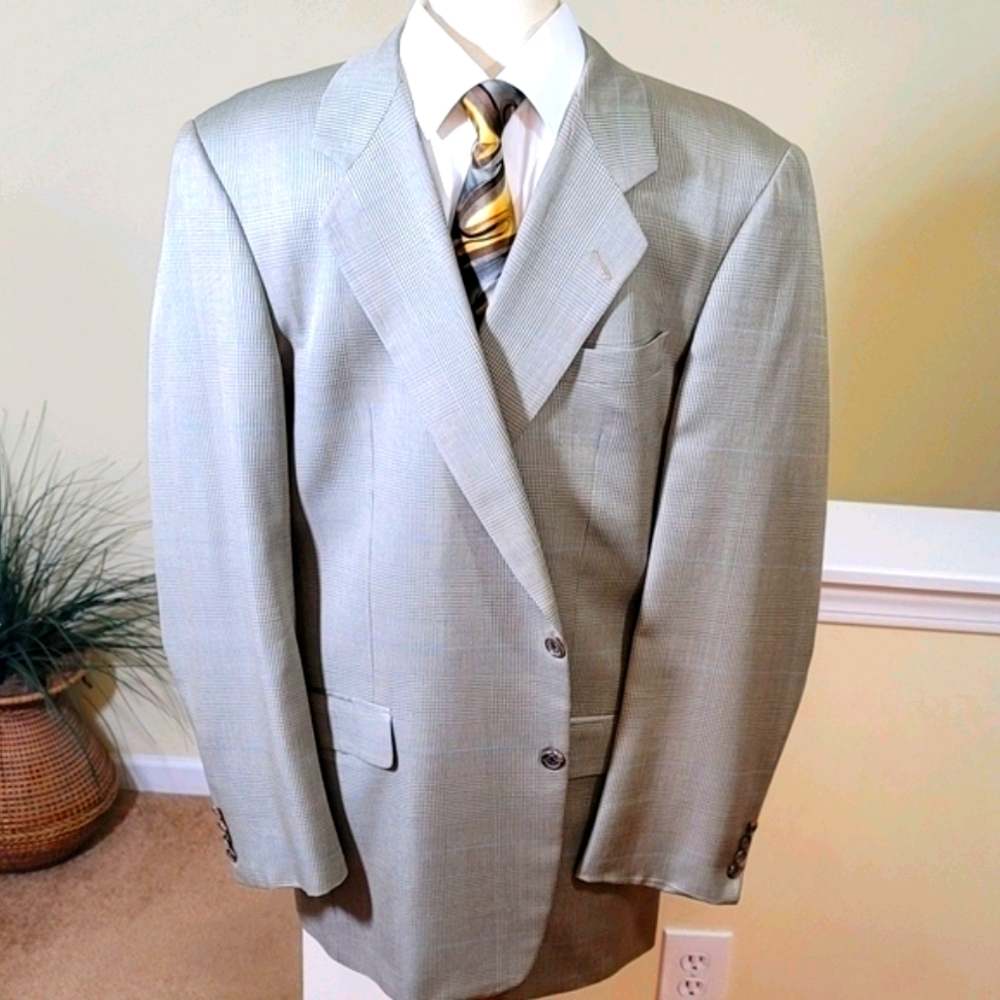 Hickey Freeman Windowpane Suit - Picture 3 of 10